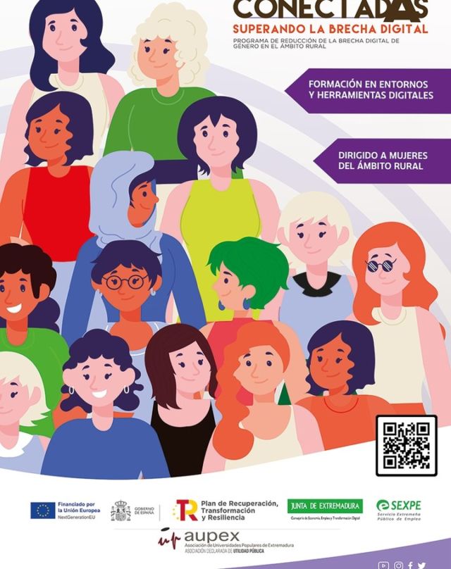 📣¡Atención mujeres del ámbito rural de 𝑪𝒂𝒍𝒂𝒎𝒐𝒏𝒕𝒆, 𝑫𝒐𝒏 𝑨́𝒍𝒗𝒂𝒓𝒐 y 𝑴𝒐𝒏𝒕𝒊𝒋𝒐! 📣

Anunciamos nuevo curso de 🅒🅞🅝🅔🅒🅣🅐🅓🅐🅢 en septiembre🌟

Este programa está diseñado especialmente con el objetivo de empoderar, formar y conectar a las mujeres de nuestra comunidad rural en el ámbito de las competencias digitales:
✅ Horario de mañana y horario de tarde.
✅ Dirigido a mujeres a partir de 16 años.
✅ Curso gratuito y acreditado por el SEXPE.
✅ 40 horas presenciales nivel intermedio y de nivel básico.

📆 Fecha de inicio: mediados de septiembre.
ℹ Información e inscripción en la web http://www.conectadasextremadura.org
Contacta con Isabel Vázquez, técnica de formación:
📞667 713 314
isabel.vazquez@aupex.org

¡No pierdas esta oportunidad!