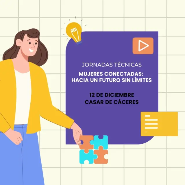 ¡𝗧𝗲 𝗶𝗻𝘃𝗶𝘁𝗮𝗺𝗼𝘀 𝗮 𝗹𝗮𝘀 𝗷𝗼𝗿𝗻𝗮𝗱𝗮𝘀 𝘁𝗲́𝗰𝗻𝗶𝗰𝗮𝘀 𝗱𝗲 𝗖𝗼𝗻𝗲𝗰𝘁𝗮𝗱𝗔𝘀!

📅 𝟏𝟐 𝐝𝐞 𝐝𝐢𝐜𝐢𝐞𝐦𝐛𝐫𝐞
📍 𝑪𝒂𝒔𝒂𝒓 𝒅𝒆 𝑪𝒂́𝒄𝒆𝒓𝒆𝒔

Con motivo del cierre del programa, se presentará el estudio de impacto de ConectadAs desarrollado junto a la Universidad de Extremadura 🎓✨

Además:
✅ Compartiremos experiencias y buenas prácticas
✅ Debatiremos propuestas de futuro

🤝 ¡Una oportunidad única para reflexionar y construir juntas!
𝓘𝓷𝓼𝓬𝓻𝓲́𝓫𝓮𝓽𝓮❗
https://docs.google.com/.../1FAIpQLSc7kxudeS.../viewform 

#ConectadAs #EmpoderamientoDigital #AUPEX #Extremadura